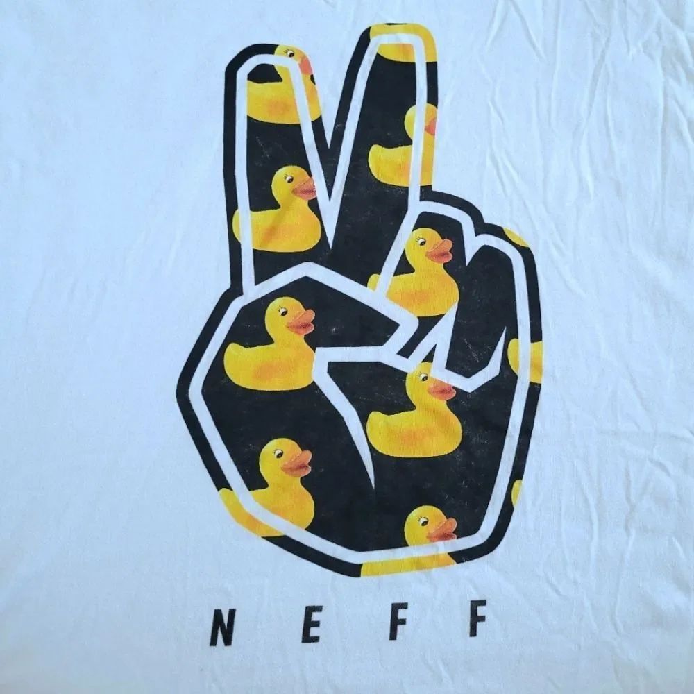 NEFF Rubber Duckie🦆 Peace Out✌️ Graphic Tee👕 - NWT - Picture 10 of 12
